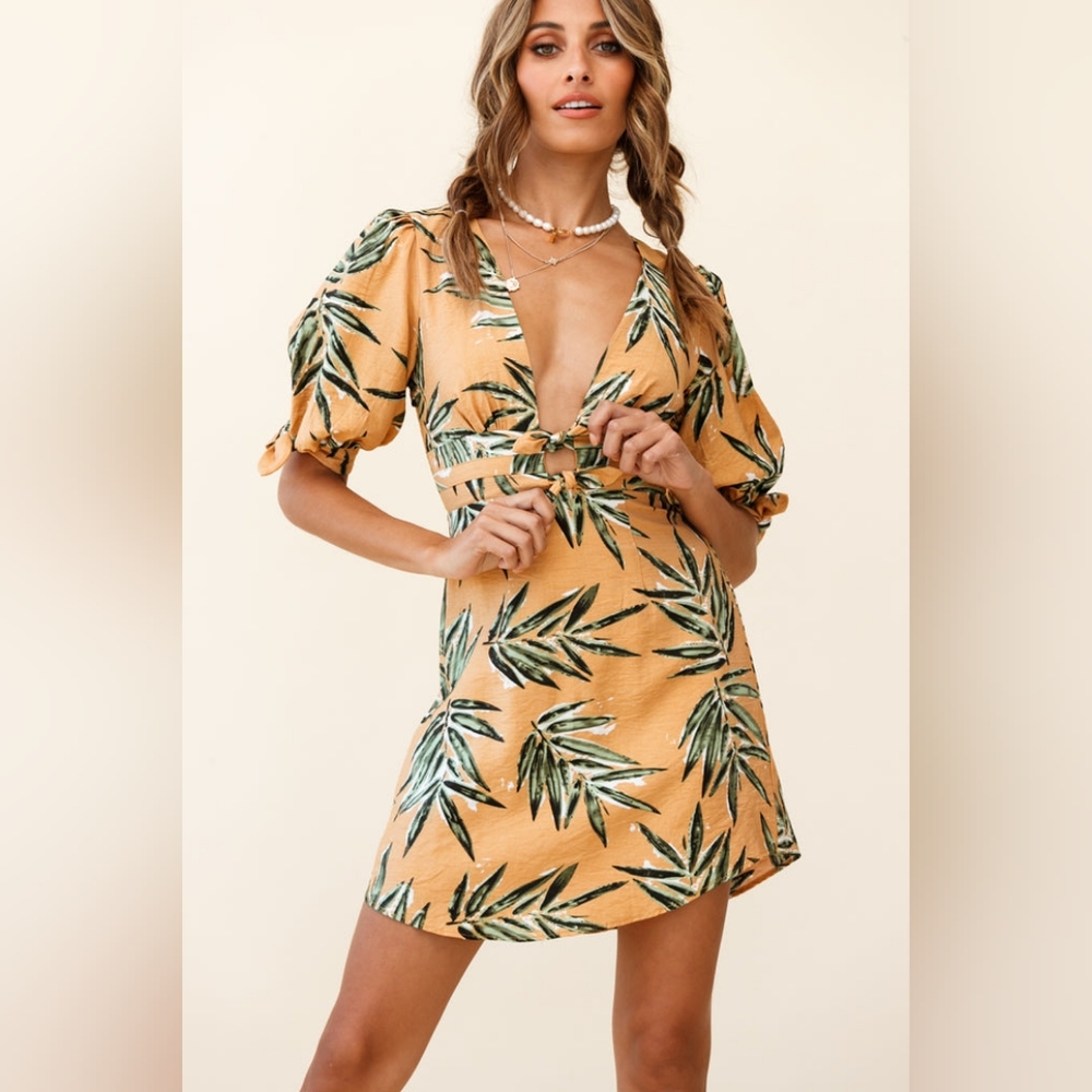 Sunset Leaf Dress | Saints + Secrets